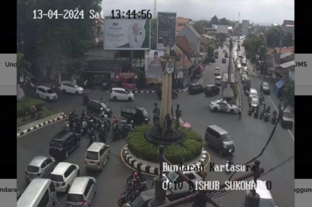 Arus Balik Lebaran di Sukoharjo 13 April Terpantau Ramai Lancar dari CCTV&nbsp;Dishub