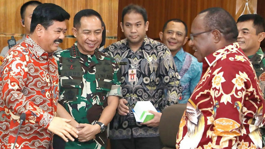 Panglima TNI Hadiri Rapat Koordinasi di Kemenkopolhukam Bahas Situasi di Papua dan Permasalahan Tanah di Sumsel