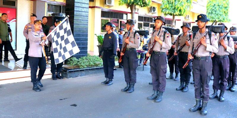 Kapolres Pekalongan Pimpin Tradisi Pemantapan dan Pembaretan Bintara Polri