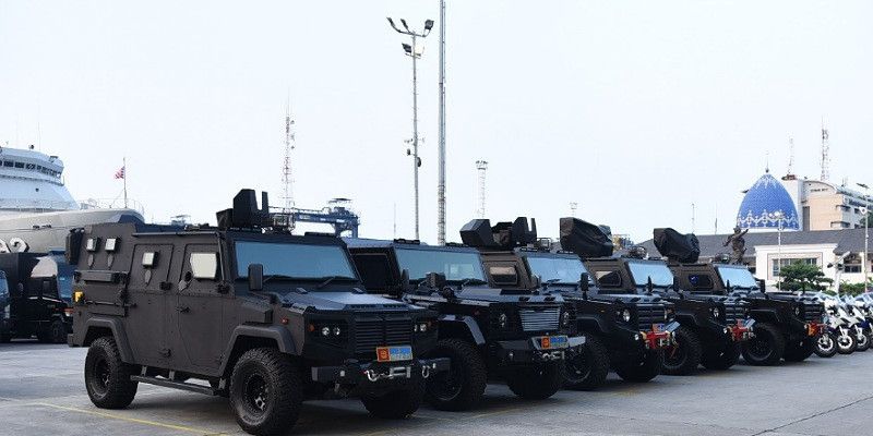 Puluhan Rantis TNI Dikerahkan ke Pulau Dewata, Ada&nbsp;Apa?