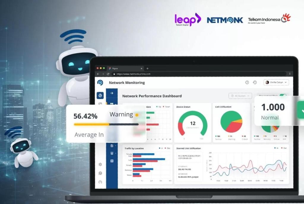 Monitoring Jaringan Semakin Canggih, Telkom Sematkan AI pada Layanan&nbsp;Netmonk