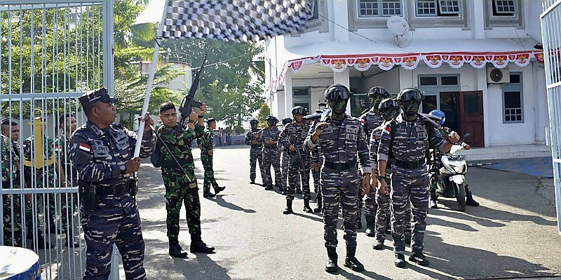 Satrol Lantamal X Laksanakan Lomba Cross Country