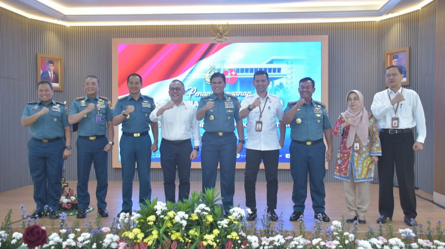 Wadan Kormar Hadiri Penandatangan Perjanjian Kerja Sama TNI AL Dengan BRIN