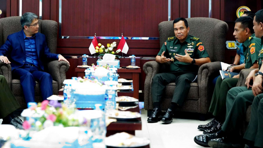 Perkuat Kerjasama, Kapuspen TNI Terima Kunjungan Kapuspen Kemhan&nbsp;Singapura
